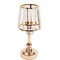 2 Gold Clear Metal Votive Candle Holders Crystal Glass Lamp Shade